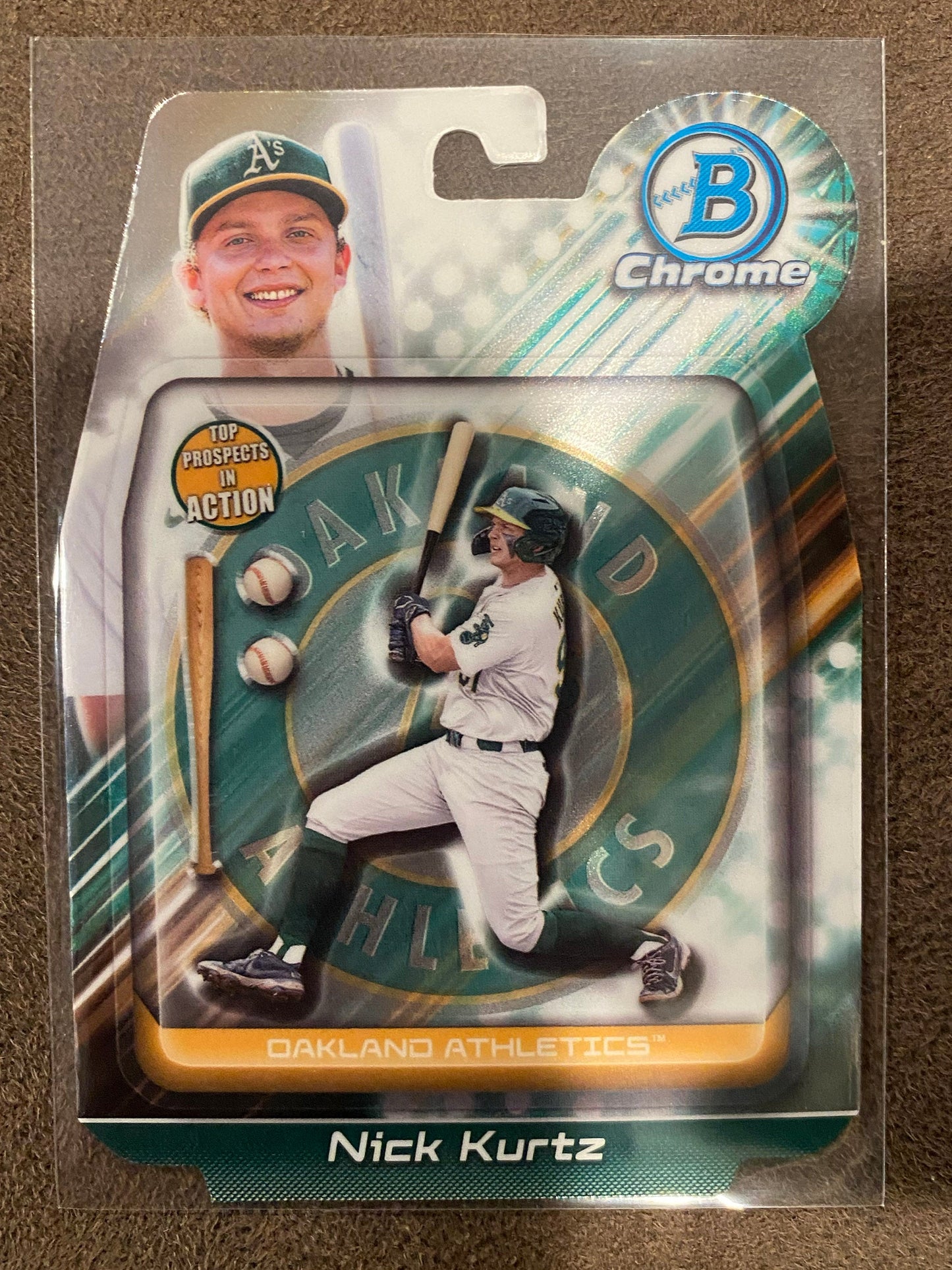 Nick Kurtz - 2024 Bowman Draft - In Action - Athletics