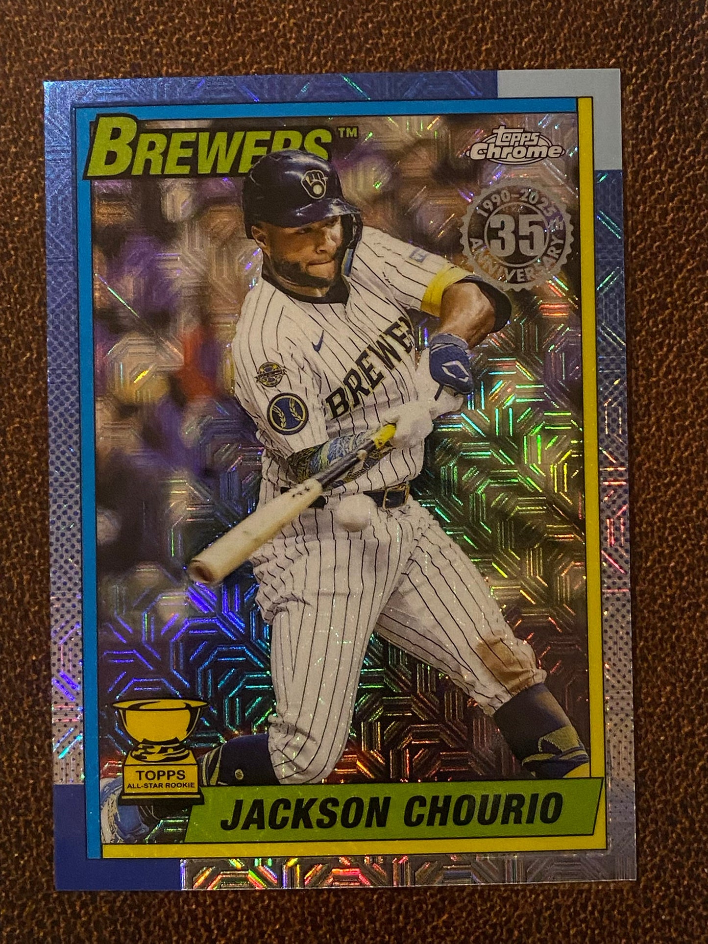 Jackson Chourio - 2025 Topps Update - 1990 Mojo Refractor - Brewers