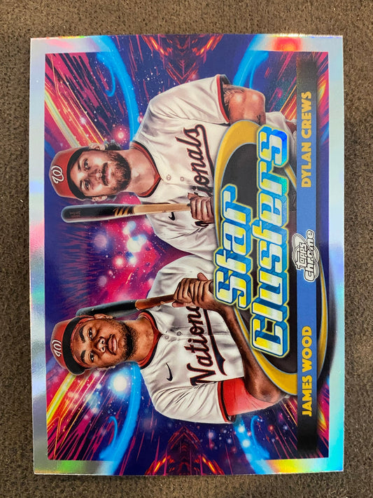 James Wood/Dylan Crews - 2025 Topps Chrome Cosmic - Star Clusters Insert - Nationals