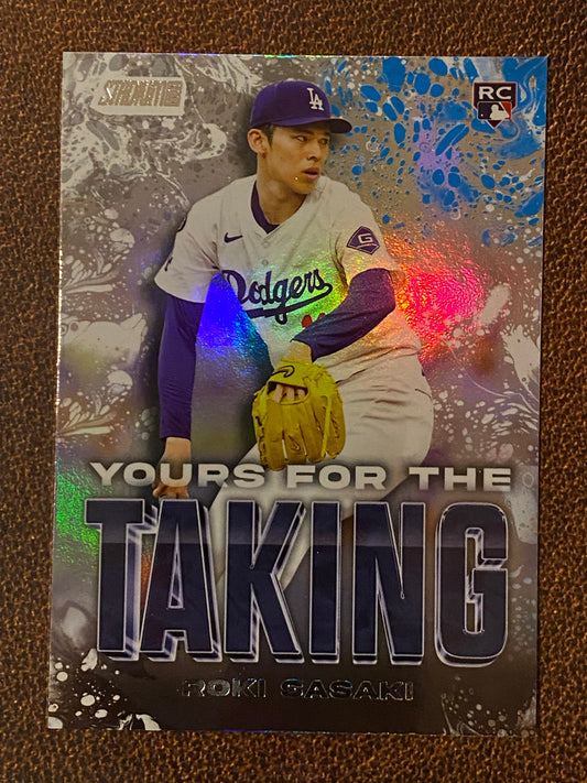 Roki Sasaki - 2025 Topps Stadium Club - Yours for the Taking Insert - Dodgers