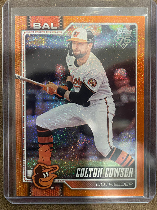 Colton Cowser - 2026 Topps Series 1 - ORANGE Sandglitter /25 - Orioles