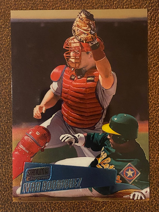 Ivan Rodriguez - 2000 Stadium Club Chrome - Base - Rangers