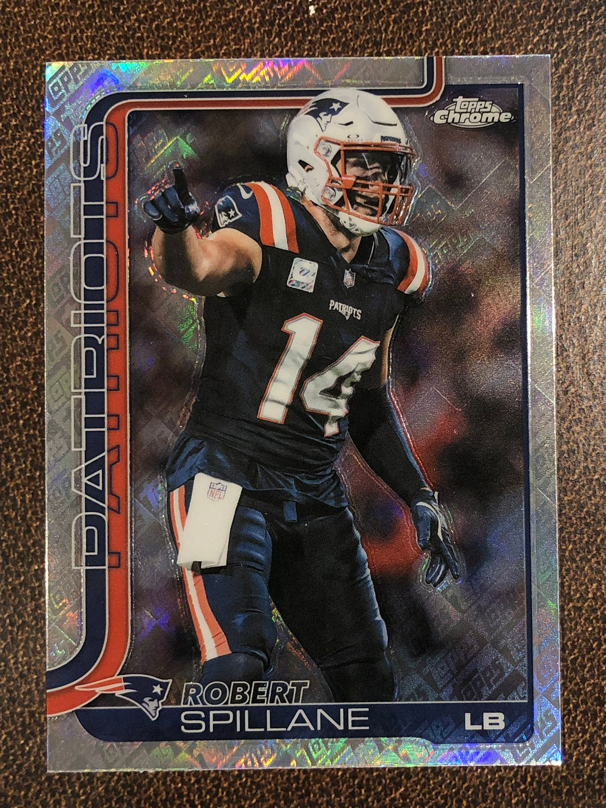 Robert Spillane - 2025 Topps Chrome - Topps Foil - Patriots