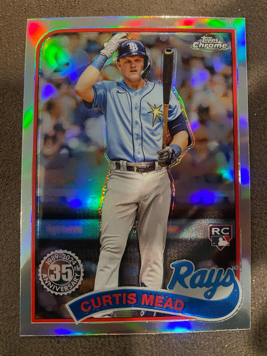 Curtis Mead - 2024 Topps Chrome - 1989 Refractor - Rays