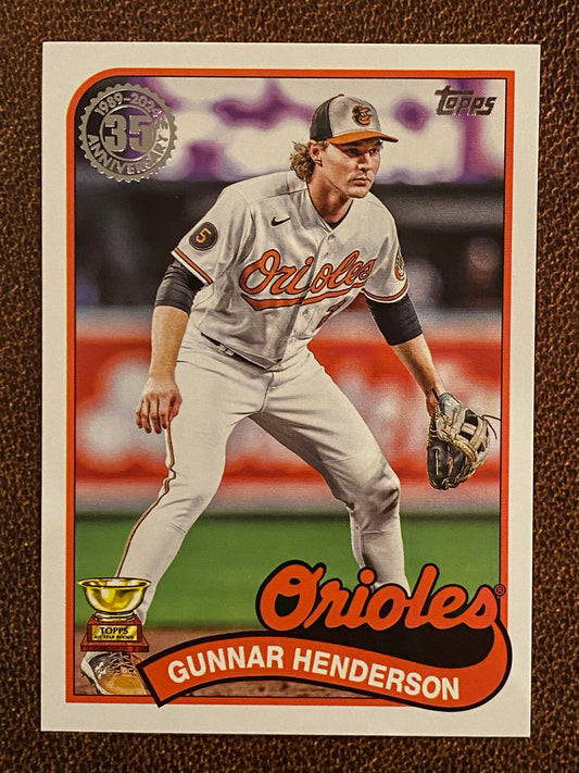 Gunnar Henderson - 2024 Topps Series 2 - 1989 Insert - Orioles
