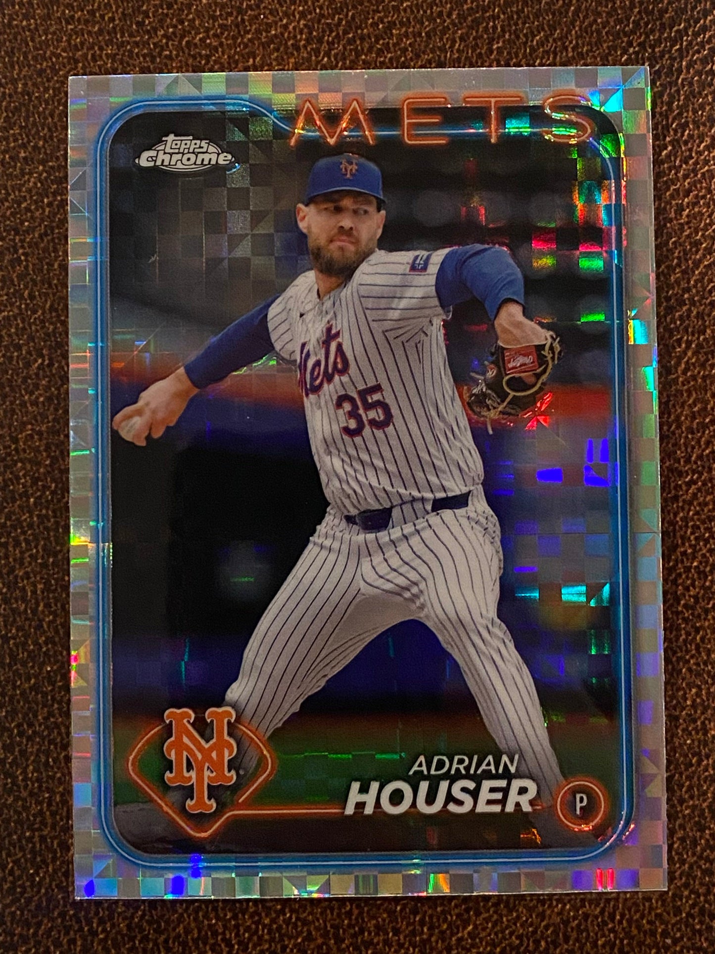 Adrian Houser - 2024 Topps Chrome Update - XFractor - Mets