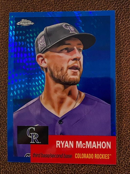 Ryan McMahon - 2022 Topps Chrome Platinum Anniversary - Blue Prism - Rockies