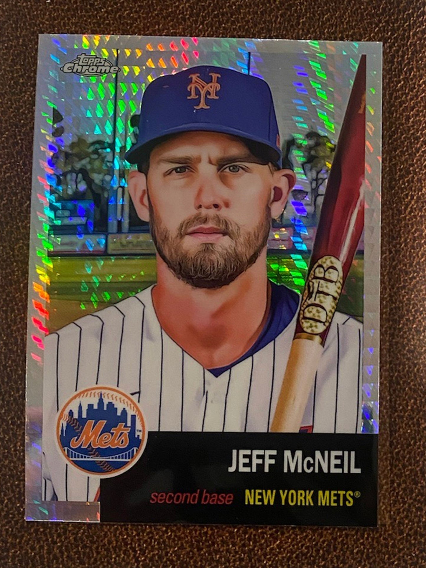 Jeff McNeil - 2022 Topps Chrome Platinum Anniversary - Prism Refractor - Mets