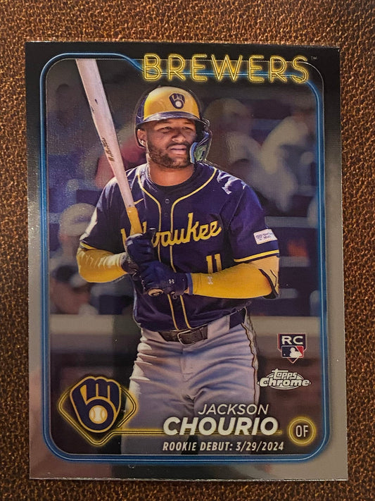 Jackson Chourio - 2024 Topps Chrome Update - Base Rookie (Rookie Debut) - Brewers