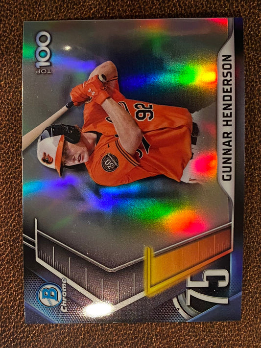 Gunnar Henderson - 2022 Bowman - Top 100 - Orioles
