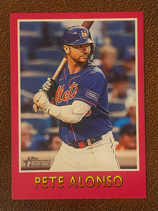 Pete Alonso - 2024 Topps Heritage - 1975 Baseball Sensations - Mets
