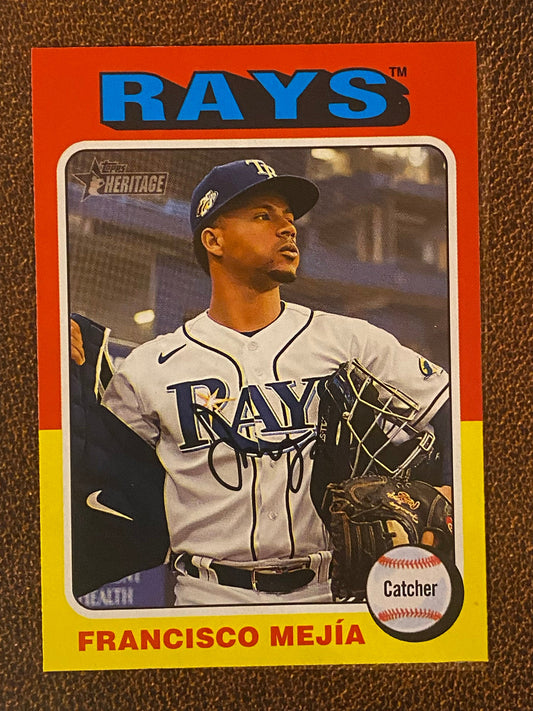 Francisco Mejia - 2024 Topps Heritage - Low Number Short Prints - Rays