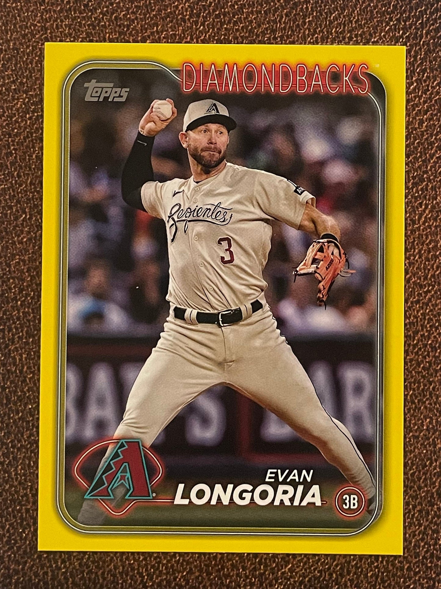 Evan Longoria - 2024 Topps Series 1 - Yellow Parallel - Diamondbacks