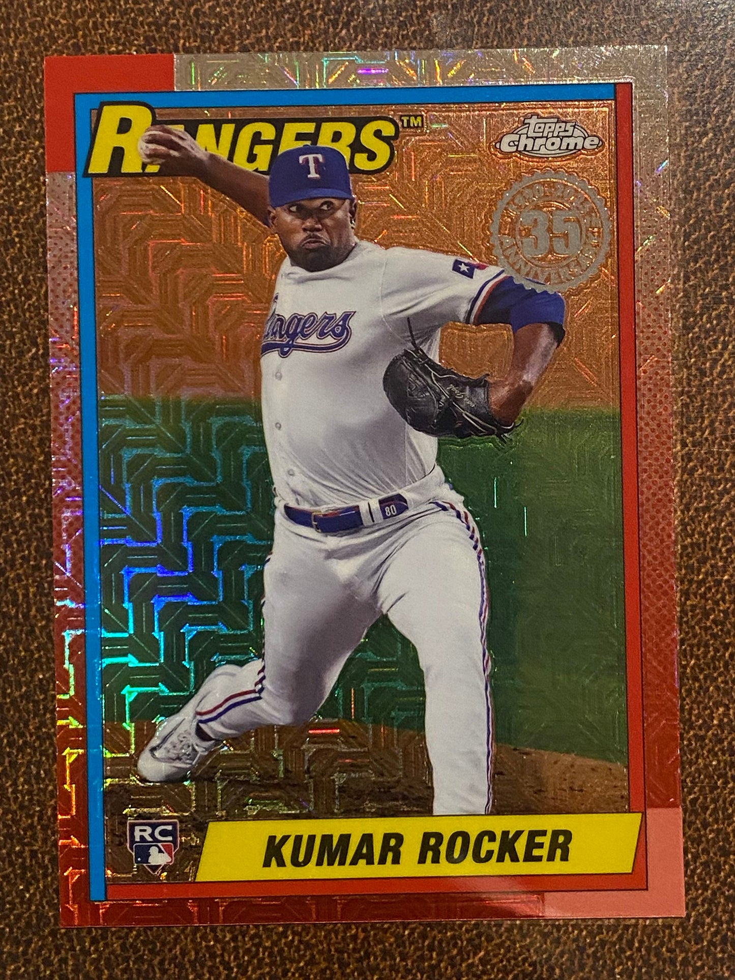 Kumar Rocker - 2025 Topps Series 2 - 1990 Mojo Refractor - Rangers