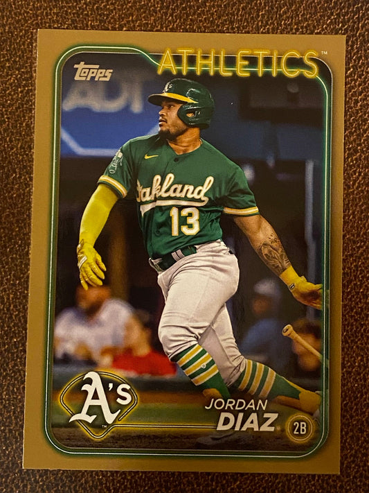 Jordan Diaz - 2024 Topps Series 2 - Gold /2024 - Athletics