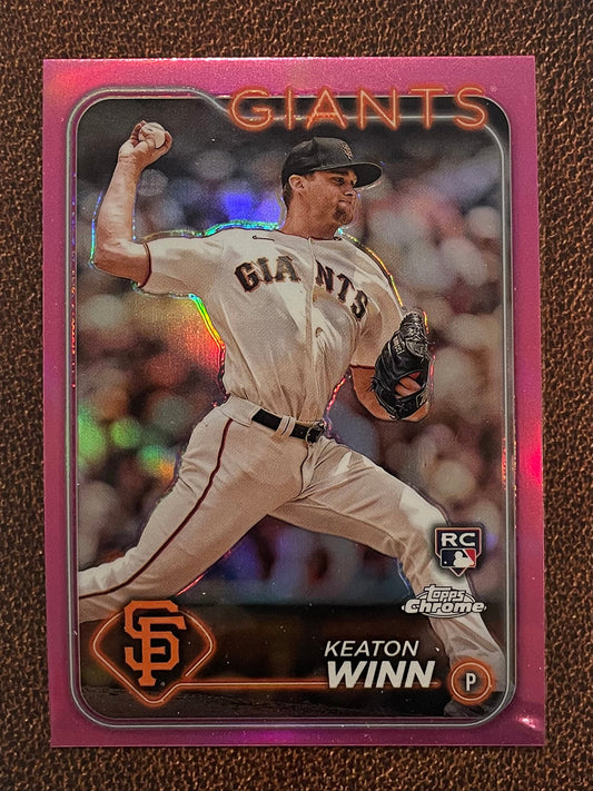 Keaton Winn - 2024 Topps Chrome - Pink Refractor - Giants