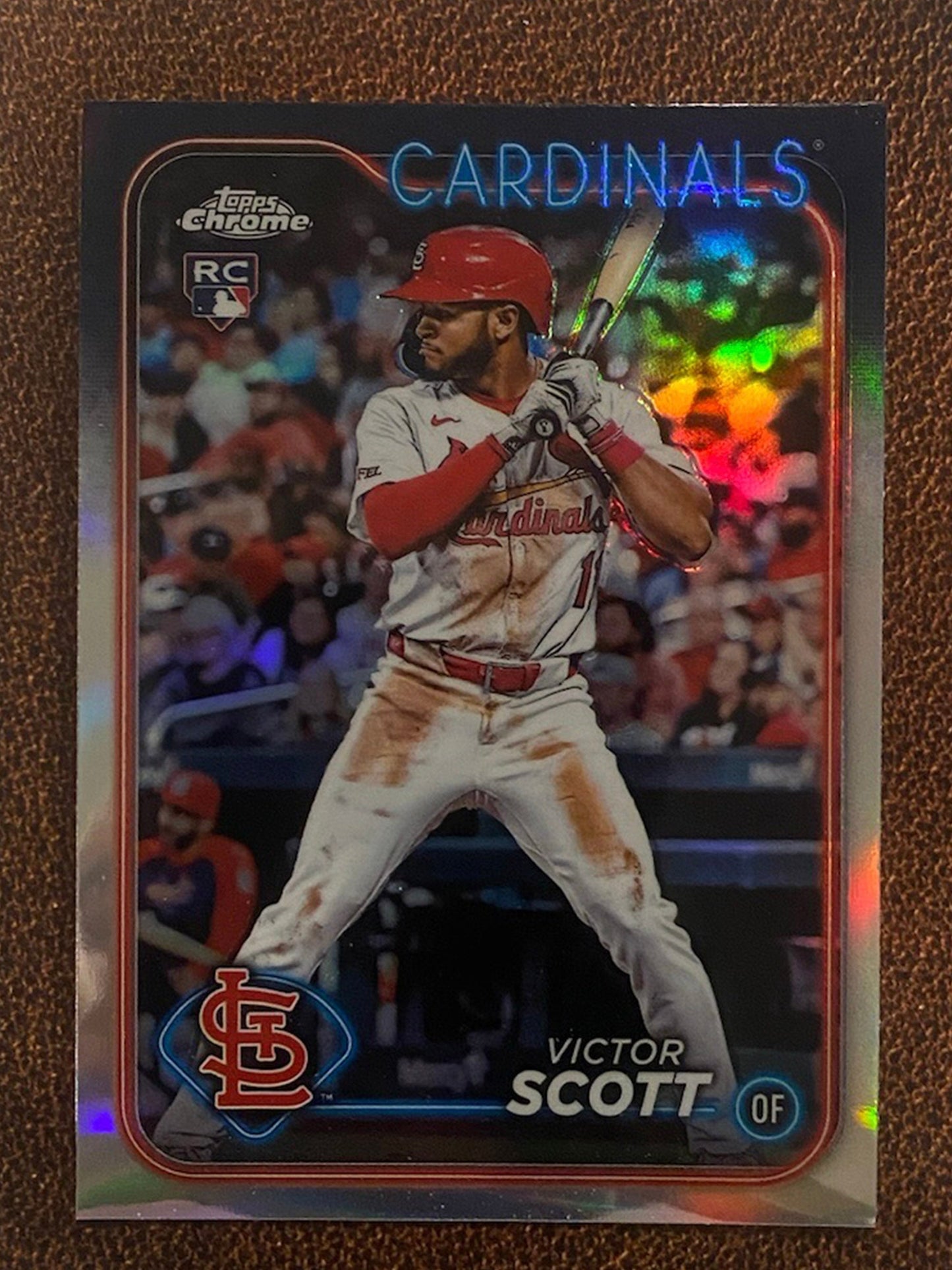 Victor Scott - 2024 Topps Chrome - Refractor - Cardinals