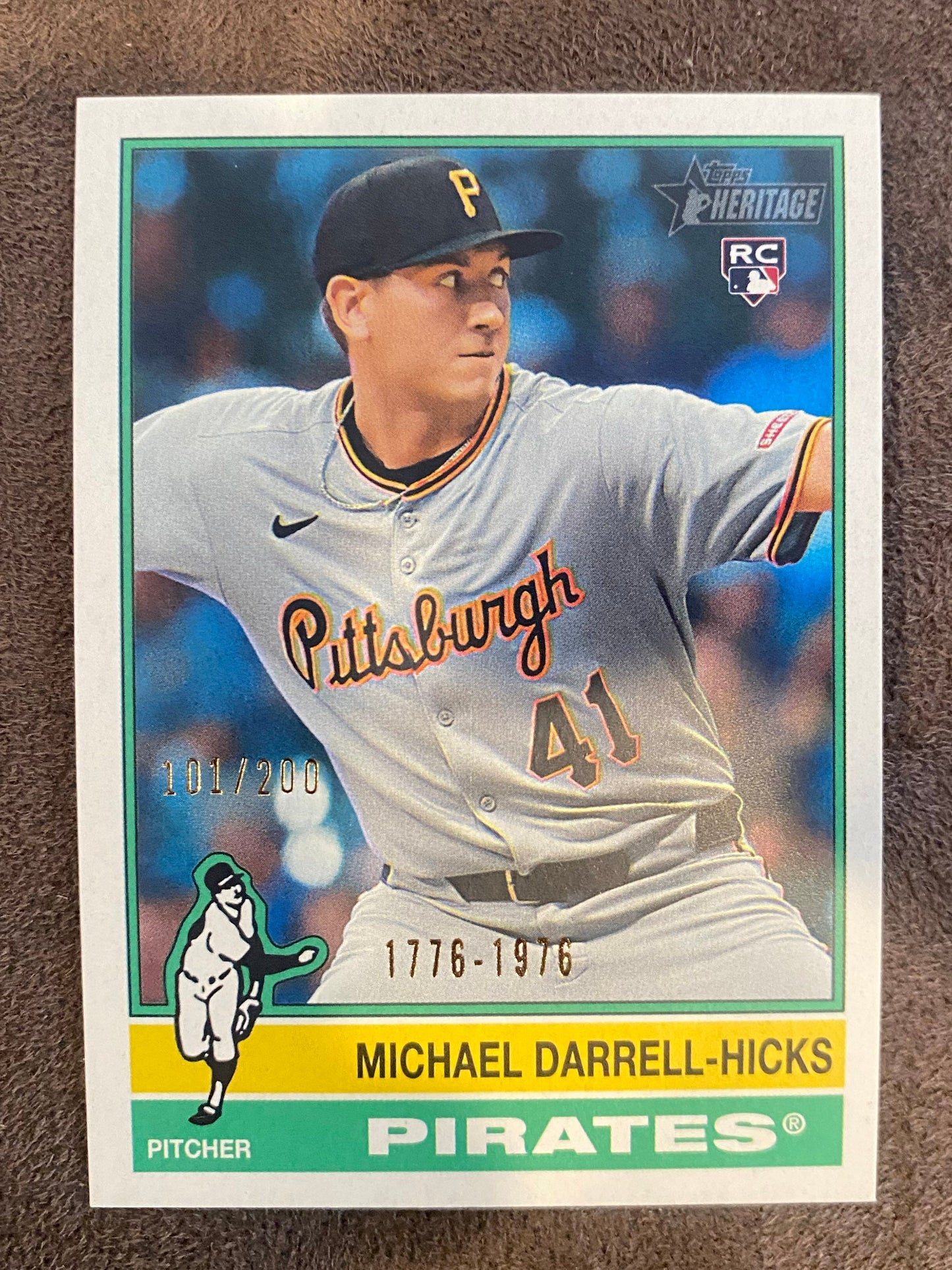 Michael Darrell Hicks - 2025 Topps Heritage High Number - Bicentennial /200 - Pirates