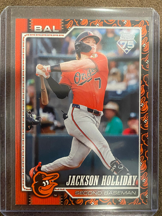 Jackson Holliday - 2026 Topps Series 1 - Team Border SSP - Orioles