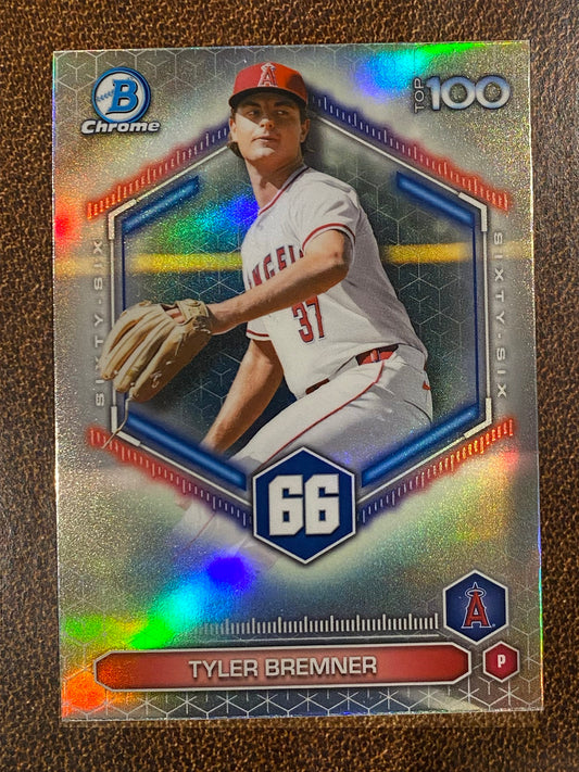 Tyler Bremner - 2026 Bowman - Scouts Top 100 Insert - Angels