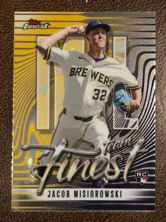 Jacob Misiorowski - 2026 Topps Finest - Team Finest - Brewers