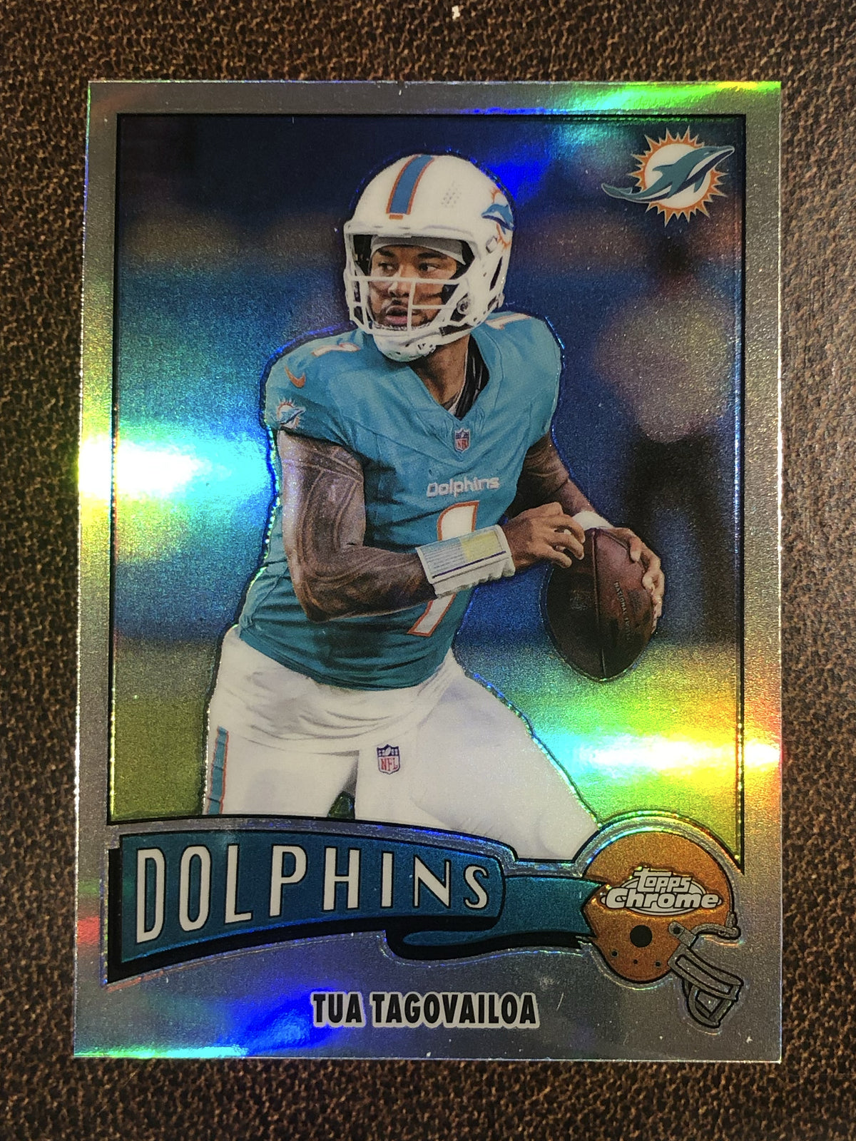 Tua Tagovailoa - 2025 Topps Chrome - 1975 Retro Refractor - Dolphins