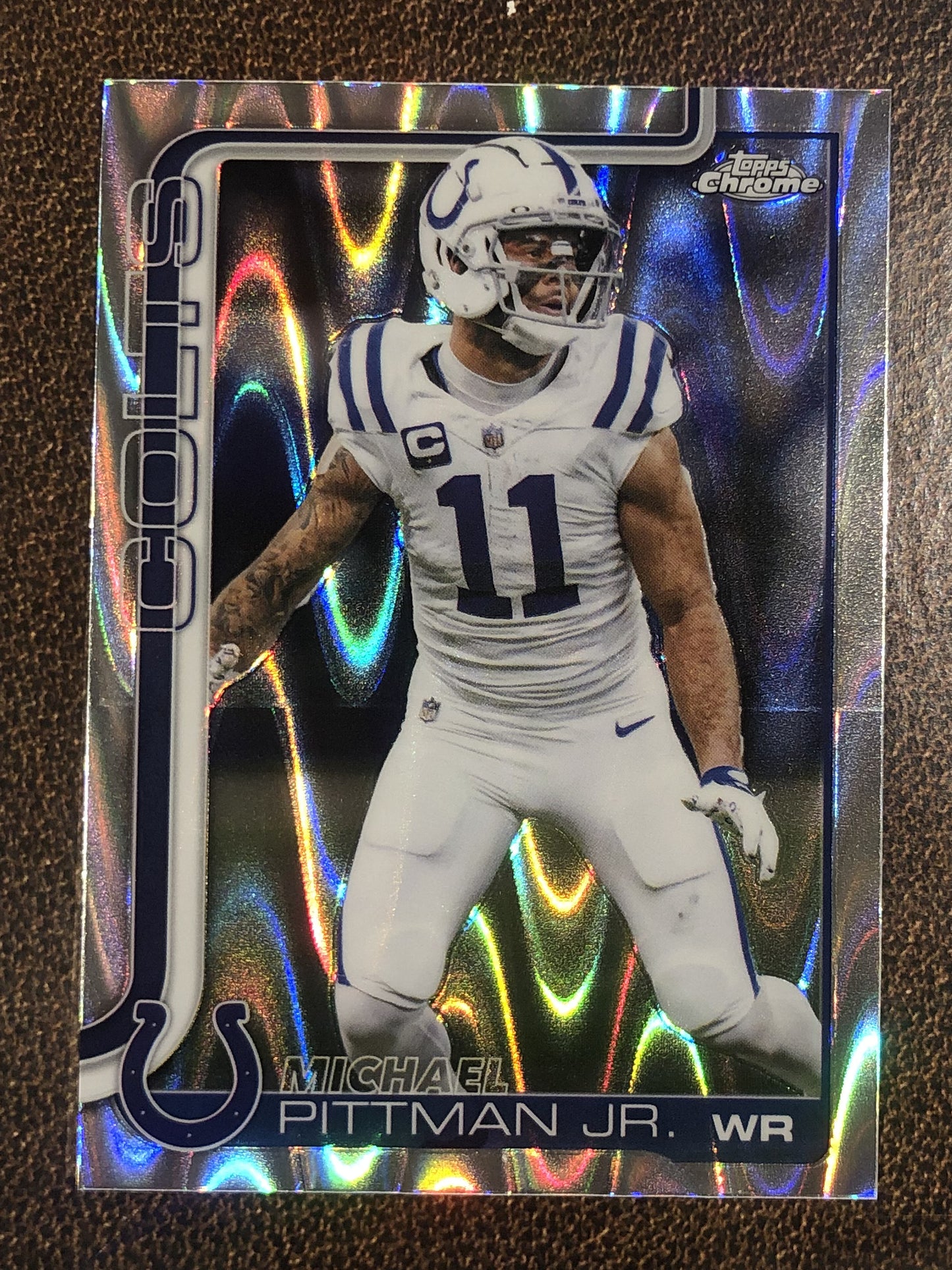 Michael Pittman Jr. - 2025 Topps Chrome - Raywave Refractor - Colts