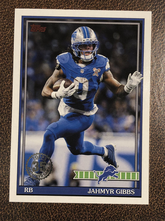 Jahmyr Gibbs - 2026 Topps Flagship - 1991 Insert - Lions