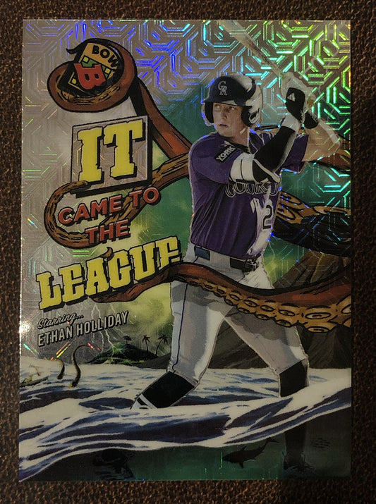 Ethan Holliday - 2026 Bowman Chrome -  IT Came to the League MOJO - Rockies