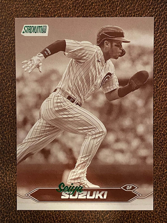 Seiya Suzuki - 2024 Topps Stadium Club - Sepia - Cubs
