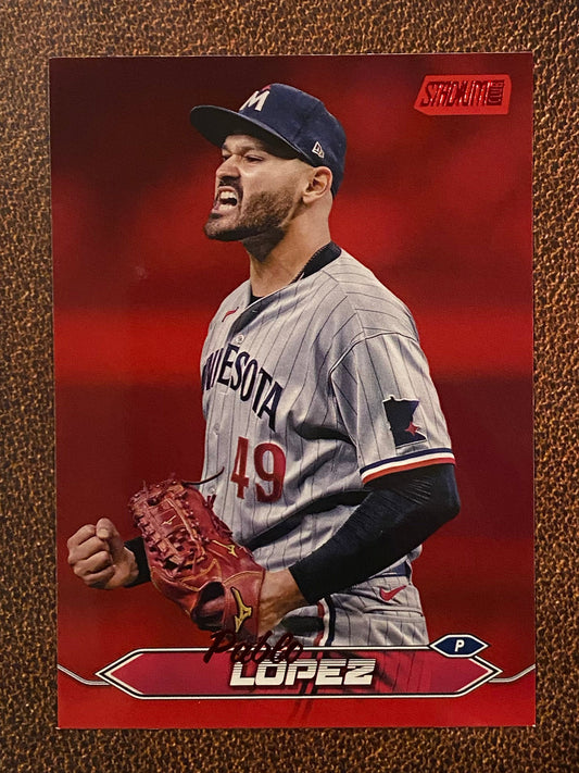 Pablo Lopez - 2024 Topps Stadium Club - Red Foil - Twins