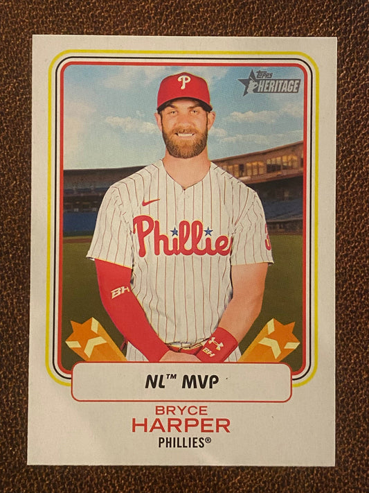 Bryce Harper - 2022 Topps Heritage High Number - Award Winners - Phillies