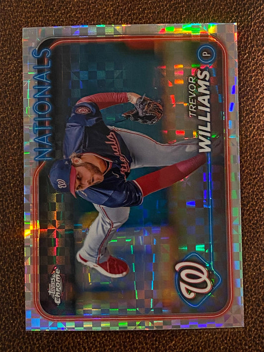 Trevor Williams - 2024 Topps Chrome Update - XFractor - Nationals