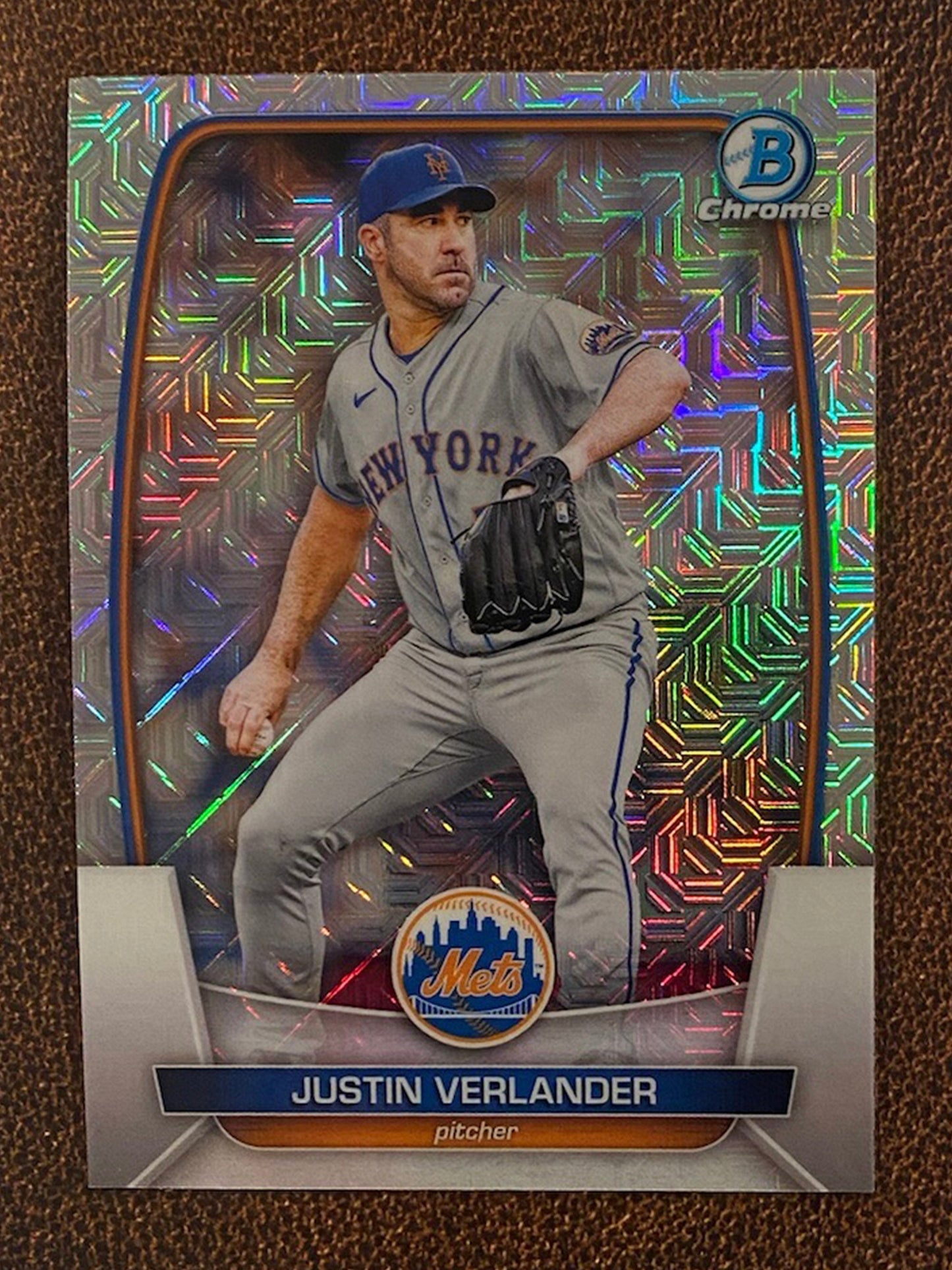 Justin Verlander - 2023 Bowman - Mega Box Mojo Refractor - Mets