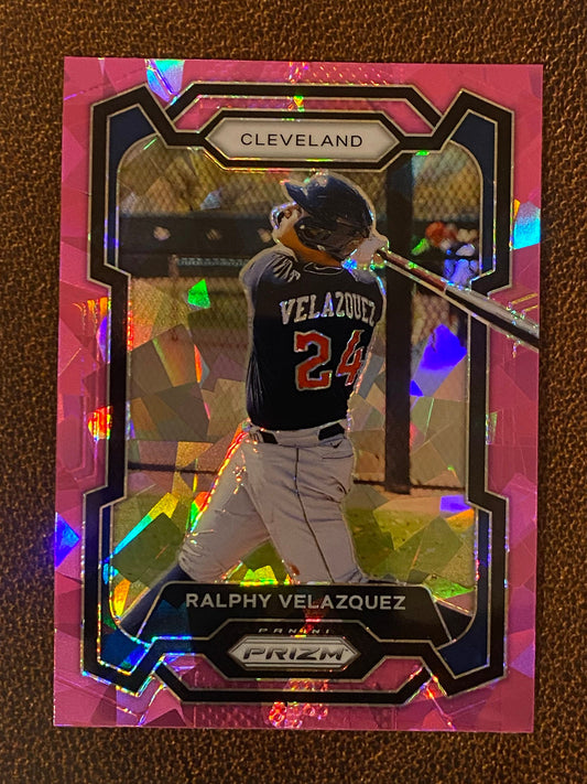Ralphy Velazquez - 2024 Panini Prizm - Pink Ice Mega - Guardians