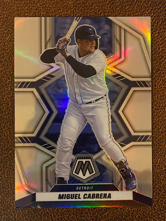 Miguel Cabrera - 2022 Mosaic - Silver Prizm - Tigers