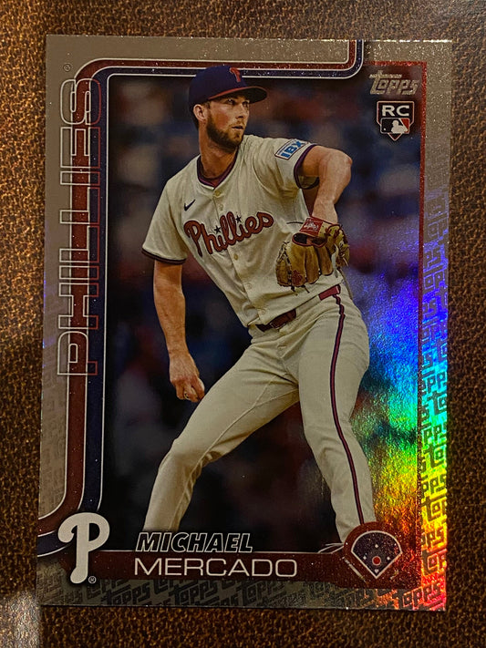 Michael Mercado - 2025 Topps Series 2 - Fanatics Exclusive Topps Foil Border - Phillies