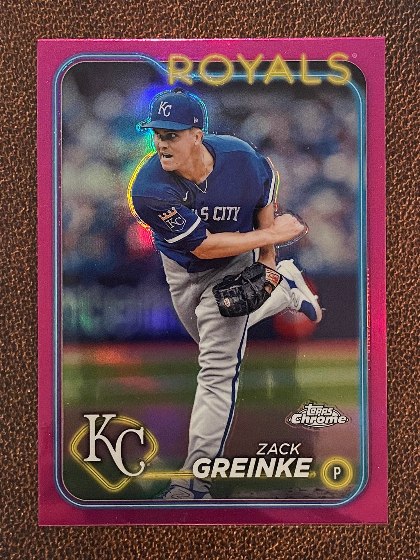 Zack Greinke - 2024 Topps Chrome - Pink Refractor - Royals