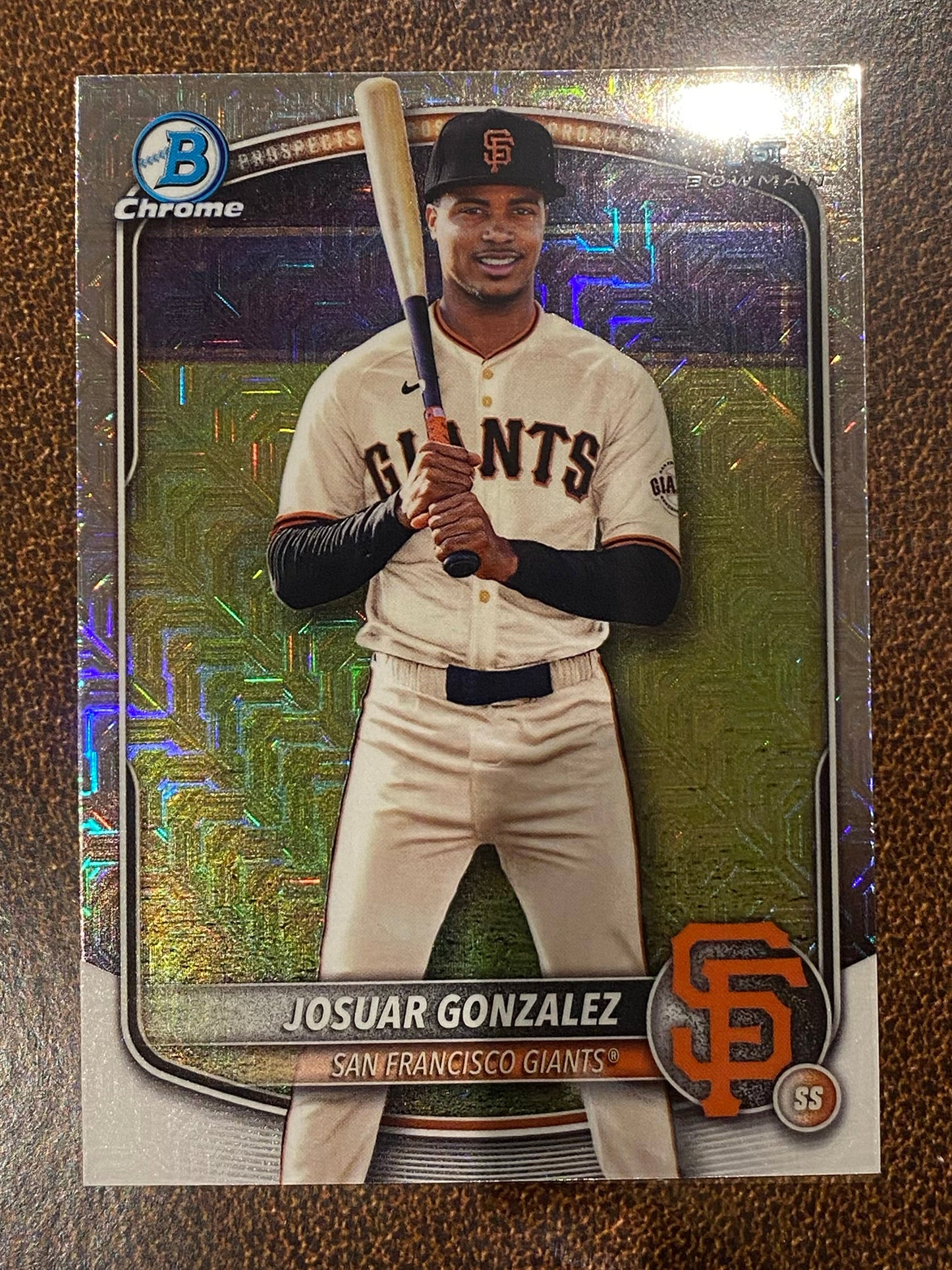 Josuar Gonzalez - 2025 Bowman Chrome - 1st Mojo - Giants