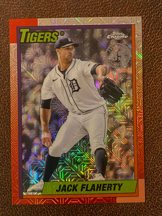 Jack Flaherty - 2025 Topps Update - 1990 Mojo Refractor - Tigers
