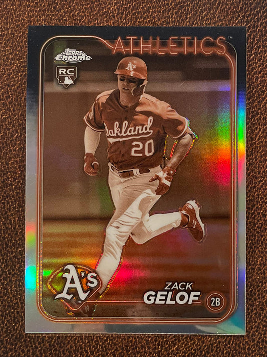 Zack Gelof - 2024 Topps Chrome - Sepia Refractor - Athletics