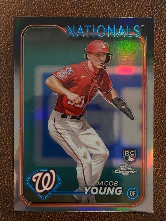 Jacob Young - 2024 Topps Chrome - Refractor - Nationals