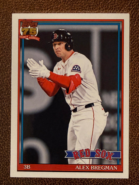 Alex Bregman - 2026 Topps Series 1 - 1991 Insert - Red Sox