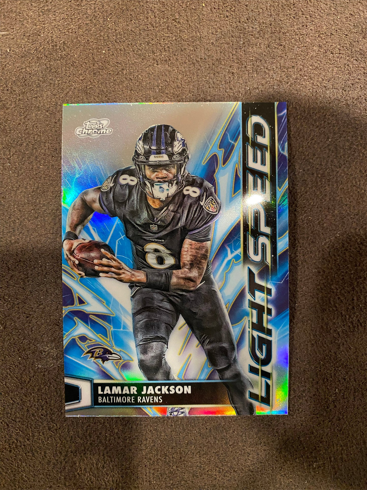 Lamar Jackson - 2025 Topps Chrome Cosmic - Light Speed - Ravens