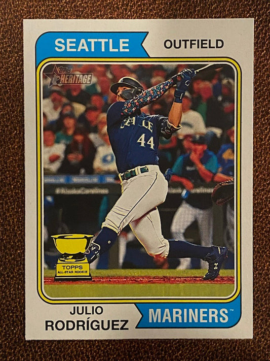 Julio Rodriguez - 2023 Topps Heritage - Base Card - Mariners