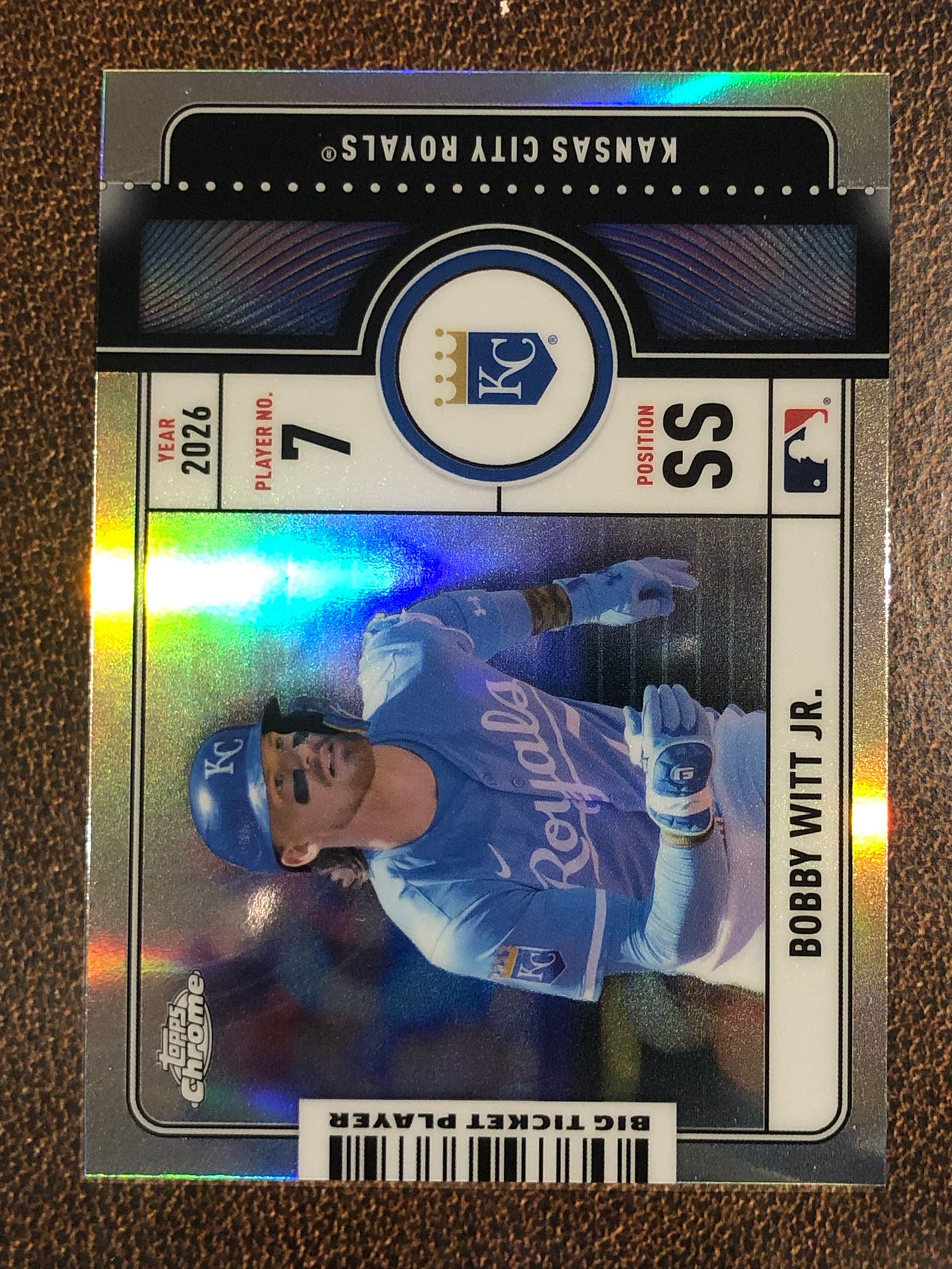 Bobby Witt Jr. - 2026 Topps Chrome - Big Ticket Player Insert - Royals