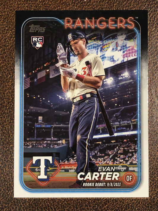 Evan Carter - 2024 Topps Update - Rookie Debut Base - Rangers