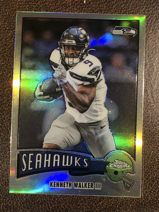 Kenneth Walker III - 2025 Topps Chrome - 1975 Retro Refractor - Seahawks