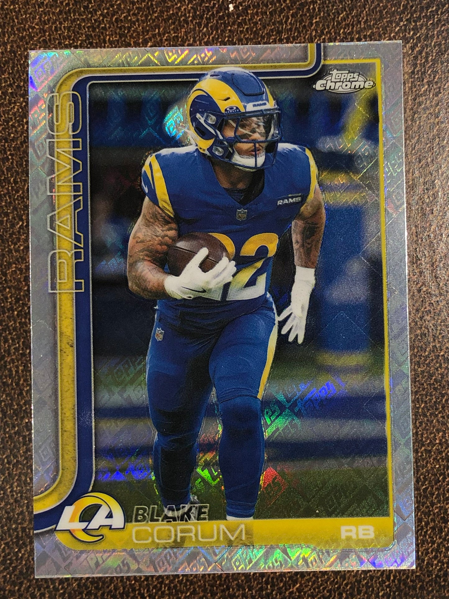 Blake Corum - 2025 Topps Chrome - Topps Foil - Rams