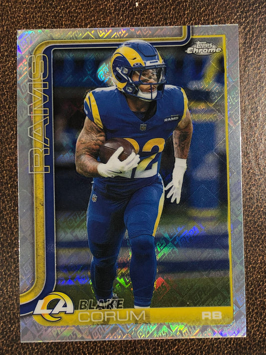 Blake Corum - 2025 Topps Chrome - Topps Foil - Rams
